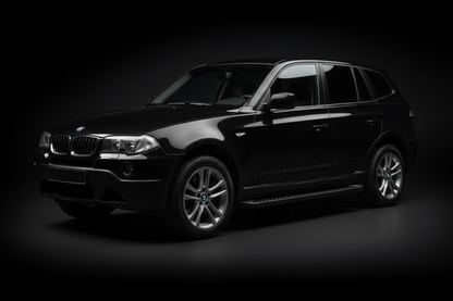 Side Steps Allmond Black (2 pcs, Aluminum) for BMW X3 E-83 2003-2010 - image 1