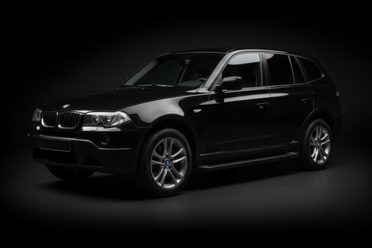 Side Steps Allmond Black (2 pcs, Aluminum) for BMW X3 E-83 2003-2010 - image 1