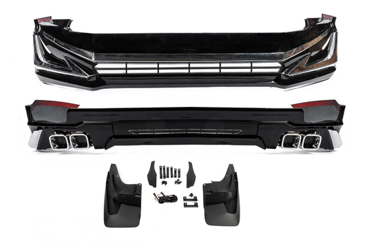 Front and Rear Bumper Covers Modelista V3-LED (2017-) for Toyota Land Cruiser Prado 150 2009-2023 - image 2