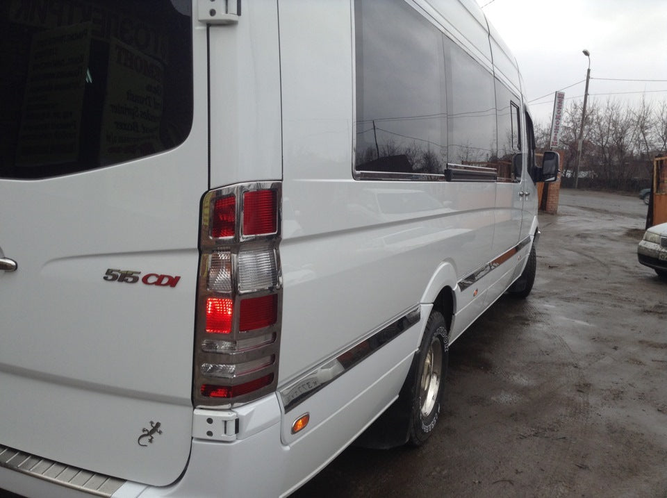 Moldings on door (stainless) for Mercedes Sprinter W906 2006-2018 - image 7