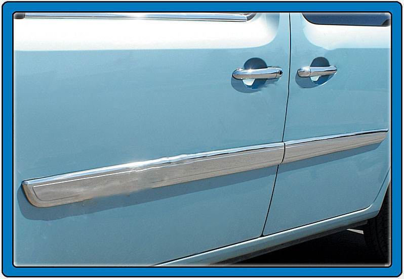Molding Door (2008-2011, 4 pieces, stainless steel) for Renault Kangoo 2008-2020 - Reelken Auto