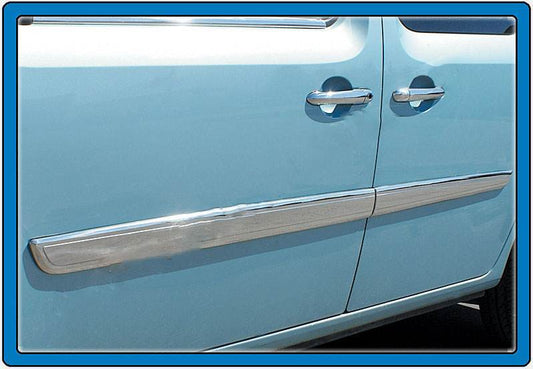 Molding Door (2008-2011, 4 pieces, stainless steel) for Renault Kangoo 2008-2020 - Reelken Auto