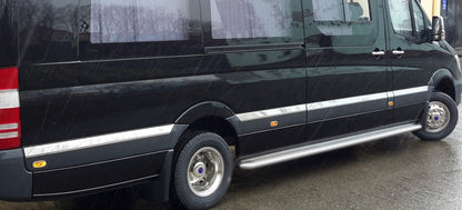 Moldings on door (stainless) for Volkswagen Crafter 2006-2016 - image 3