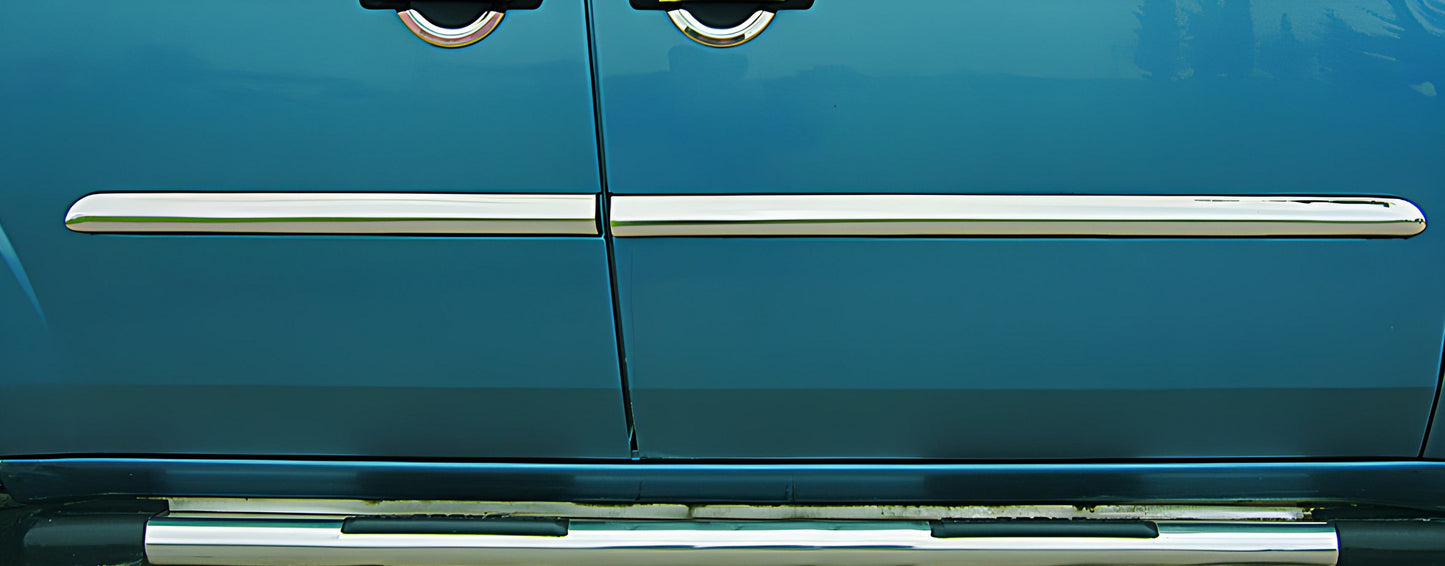 Door Mouldings Stainless Steel (4 pcs) for Fiat Doblo I 2001-2005 - image 1