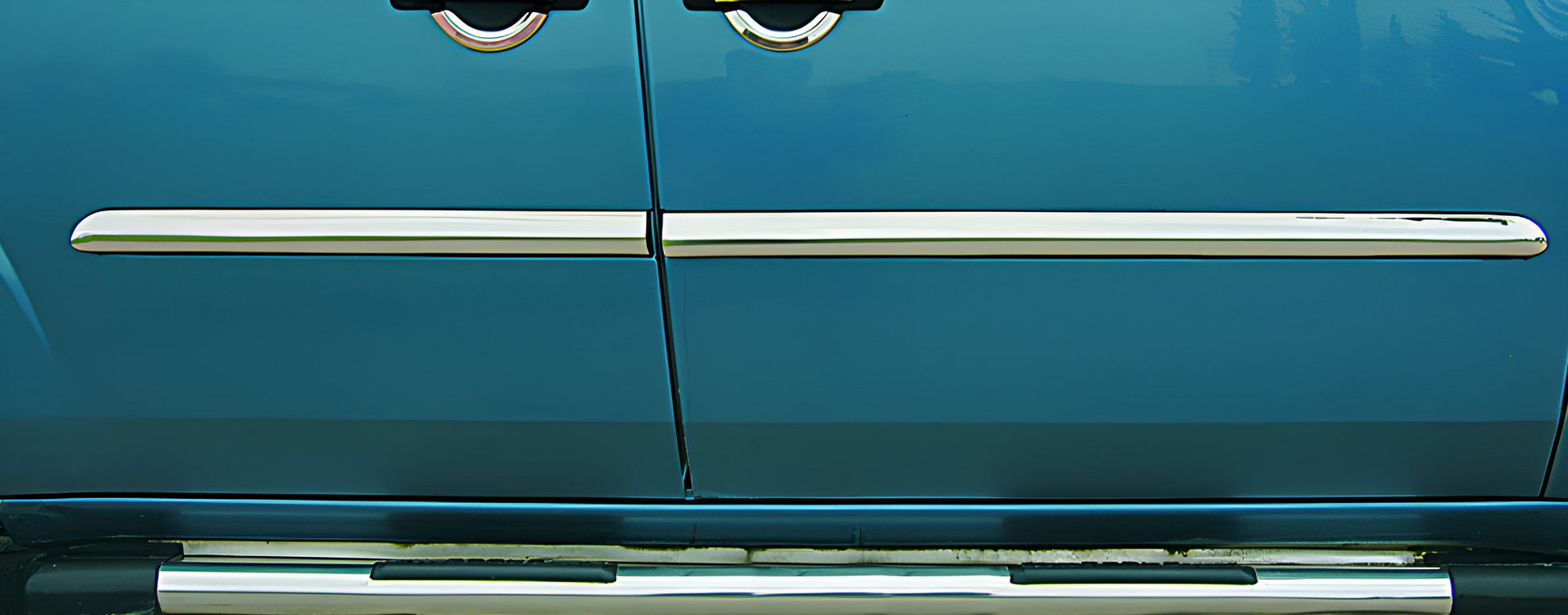 Door Mouldings Stainless Steel (4 pcs) for Fiat Doblo I 2001-2005 - image 1