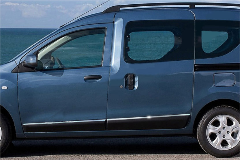 Door Mouldings Stainless Steel (4 pcs) for Dacia Dokker 2013-2022 - image 1