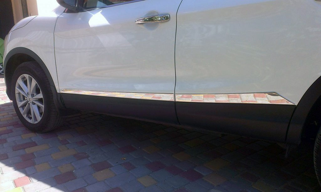 Door Mouldings OmsaLine (4 pcs, Stainless Steel) for Nissan Qashqai 2014-2021 - image 1