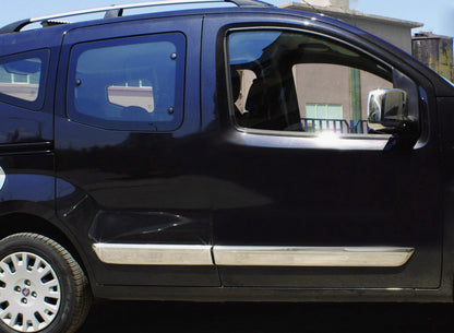 Door Mouldings Stainless Steel (4 pcs) for Fiat Fiorino/Qubo 2008-2024 - image 1