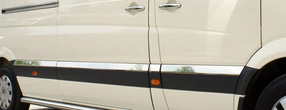 Moldings on door (stainless) for Volkswagen Crafter 2006-2016 - image 2