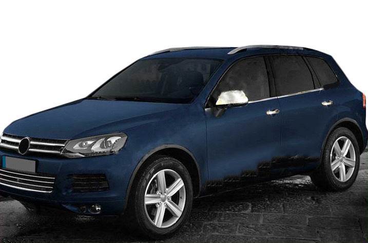 Lower glass molding (4 pcs., stainless steel) for Volkswagen Touareg 2010-2018 - Reelken Auto