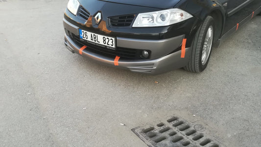 Front bumper lip 2006-2009 (primed for painting) for Renault Megane II 2004-2009 - image 2