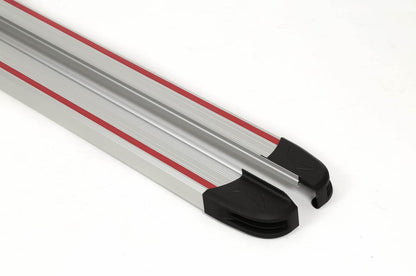 Lateral platforms Maya Red-Gray (2 pieces, aluminum) for Volkswagen Touareg 2002-2010 - Reelken Auto