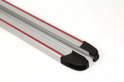 Side Steps Maya Red-Grey (2 pcs, Aluminum) for Volkswagen Touareg 2002-2010 - image 1