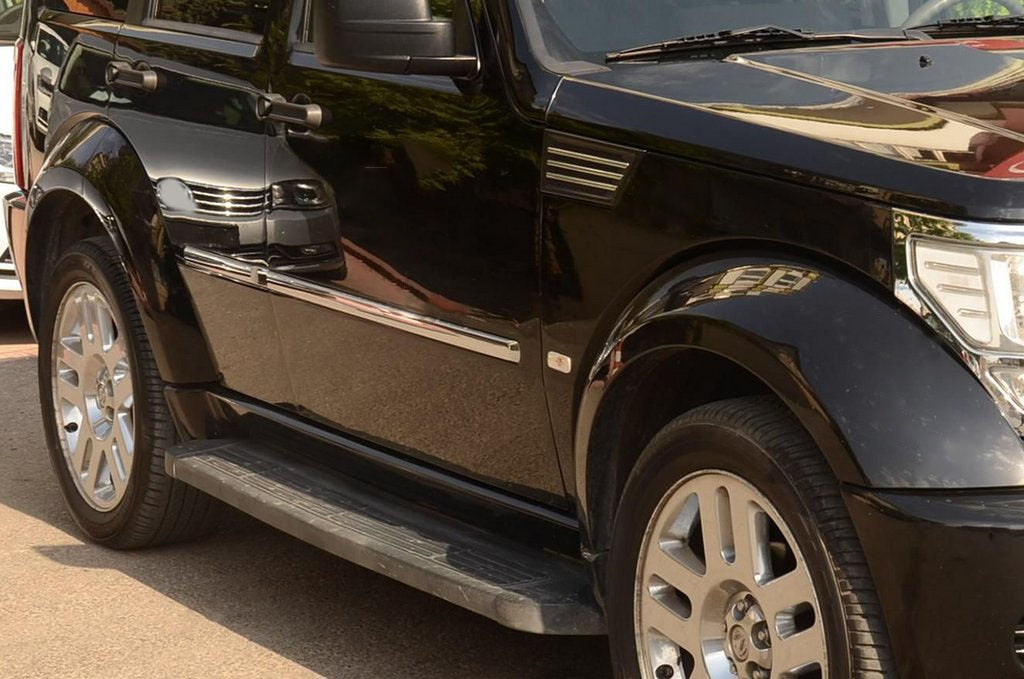 Stainless Steel Door Moldings for Jeep Cherokee/Liberty 2007-2013 - image 2