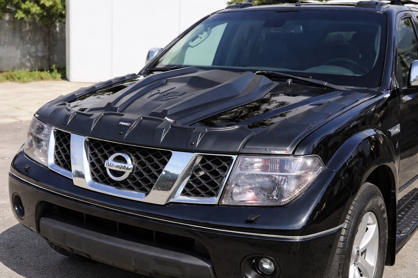 Hood Scoop Cover Set DRAGON (3 pcs) for Nissan Navara 2006-2015 - image 1