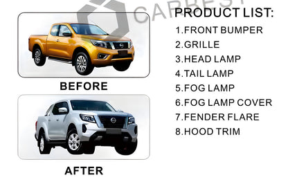 Facelift Upgrade Kit to 2021 (for 2015-2020) for Nissan Navara/NP300 2016- - image 1
