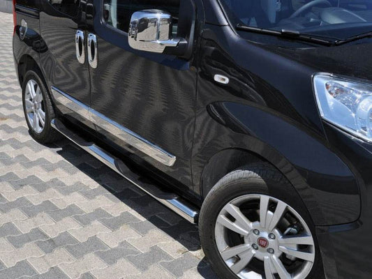 Side pipes (2 PCs, stainless steel) for Peugeot Bipper - Reelken Auto