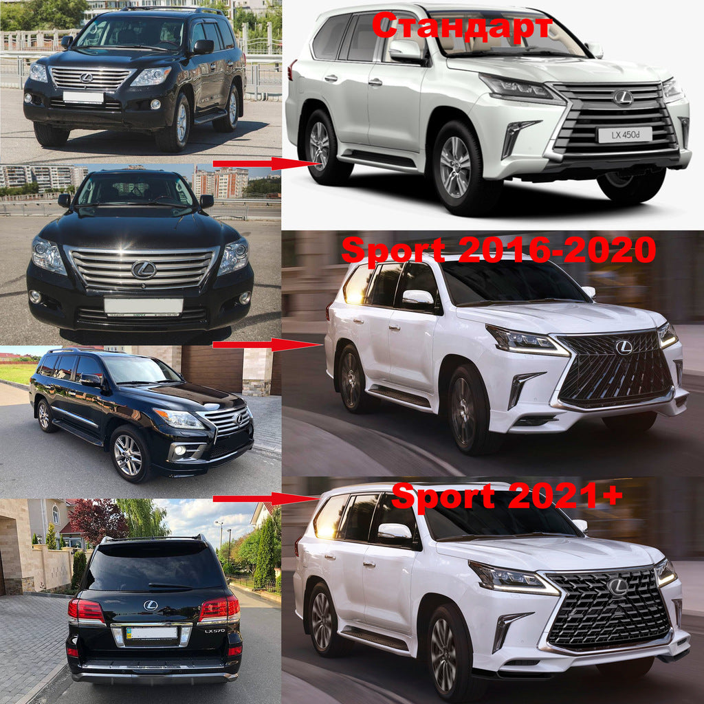 Facelift conversion kit from 2008-2016 model to TRD Sport (2021+) for Lexus LX570/450d 2008-2022 - image 5