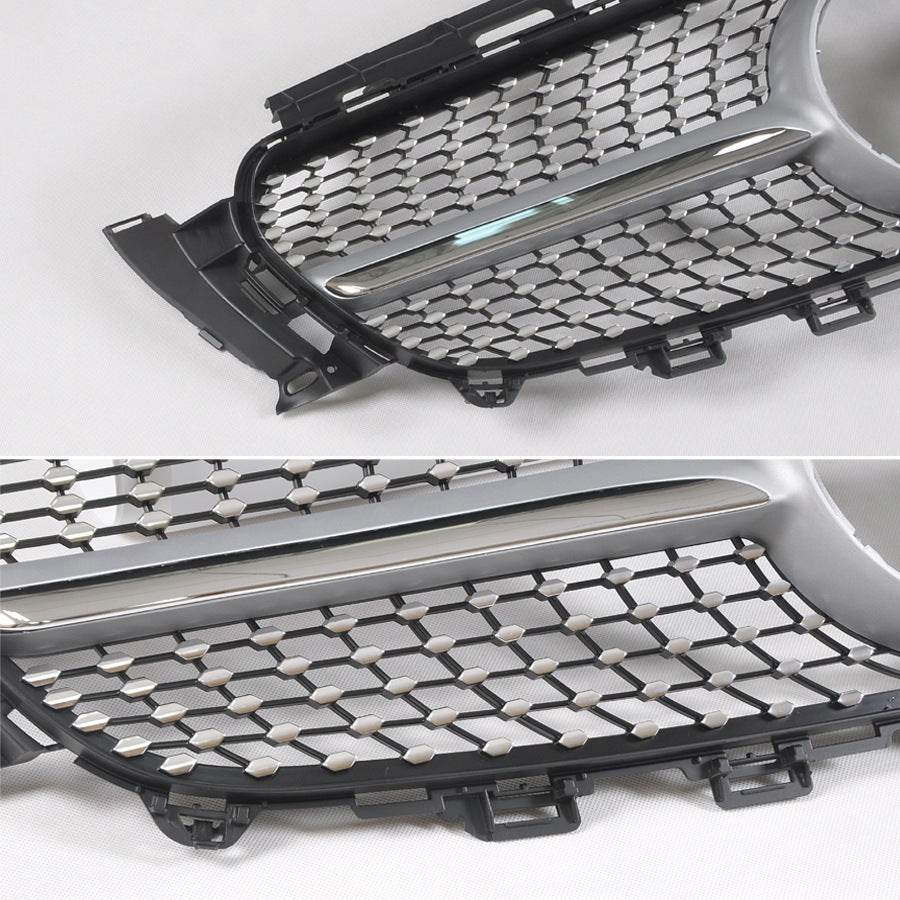 Front grill Diamond SIlver (2015-2018) for Mercedes A-class W176 2012-2018 - Reelken Auto