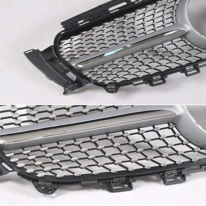 Front grill Diamond SIlver (2015-2018) for Mercedes A-class W176 2012-2018 - Reelken Auto