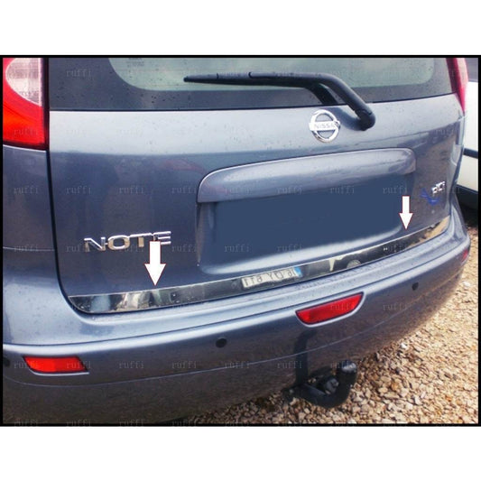 The edge of the trunk (stainless steel). for Nissan Note 2004-2012 - Reelken Auto