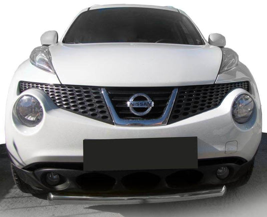 Front protection ST008-1 (stainless steel) for Nissan Juke 2010-2019 - Reelken Auto