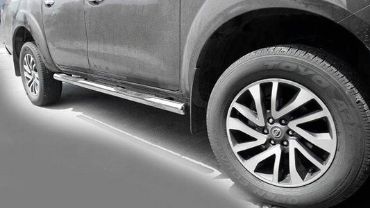 Side pipes (2 PCs., stainless steel) for Nissan Navara/NP300 2016- - Reelken Auto