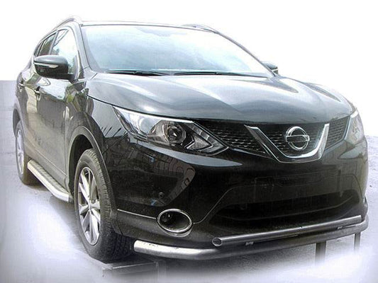 Front protection ST014 (stainless) for Nissan Qashqai 2014-2021 - Reelken Auto