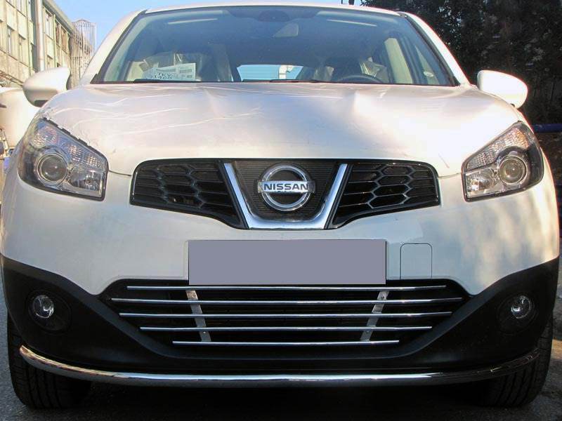 Front protection ST008 (2014-2017, stainless steel) for Nissan Qashqai 2014-2021 - Reelken Auto