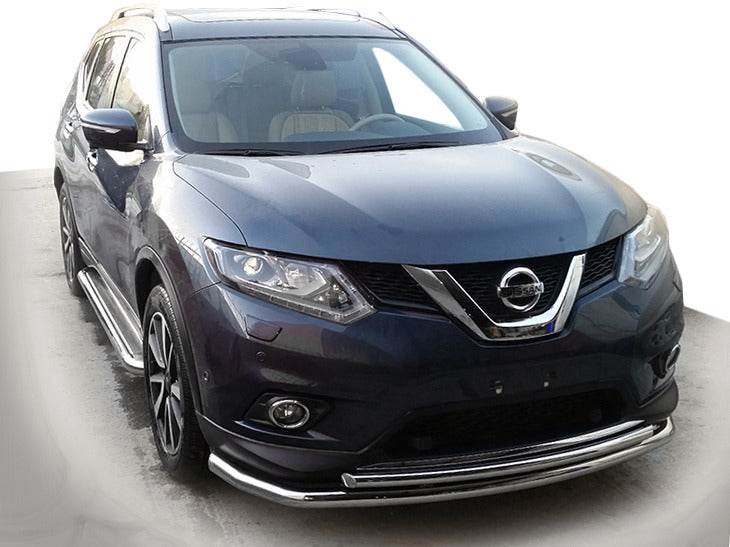 Front protection ST014 (stainless) for Nissan X-trail T32 / Rogue 2014-2021 - Reelken Auto