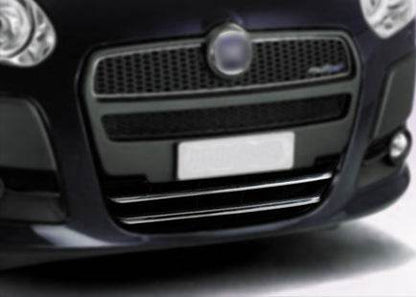 Cover for the lower grille (2010-2015, 2 pcs., stainless steel) for Fiat Doblo II 2010-2022 - Reelken Auto