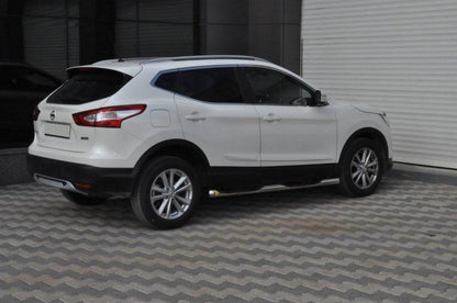 The side tube (2 PCs., stainless.) for Nissan Qashqai 2014-2021 - Reelken Auto