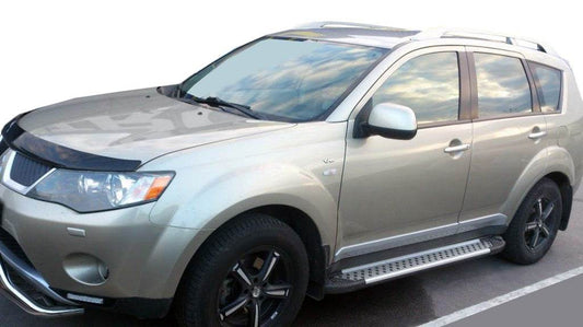 Side sills Allmond Grey (2 PCs Alu.) for Mitsubishi Outlander 2006-2012 - Reelken Auto