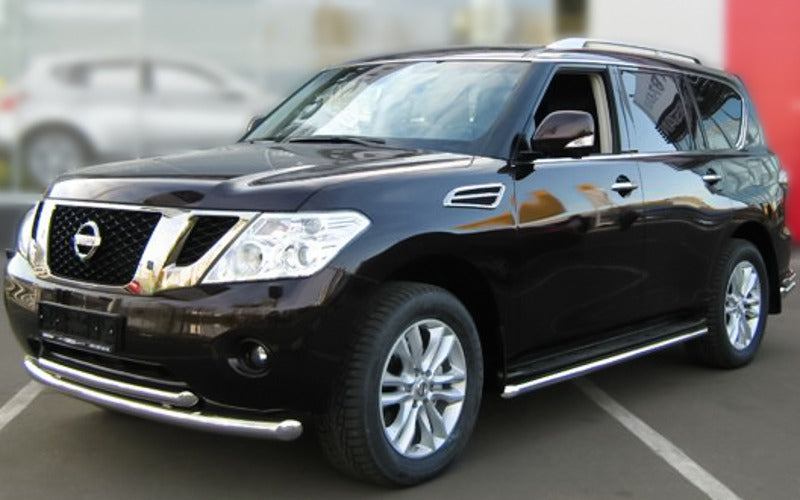 Front double stainless steel bull bar for Nissan Pathfinder R51 2005-2014 - image 1