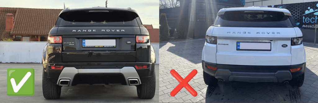 Mud guards under the original Dynamic (4 PCs) for Range Rover Evoque 2012-2018 - Reelken Auto