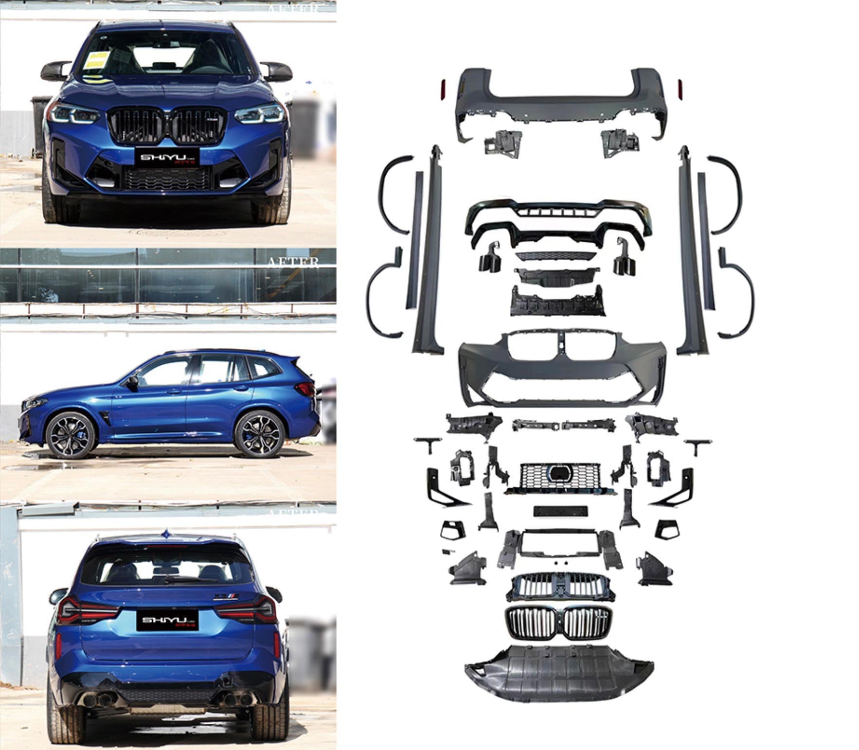 Full Body Kit 2022-2024 (F97 X3M) for BMW X3 G01 2018- - image 2