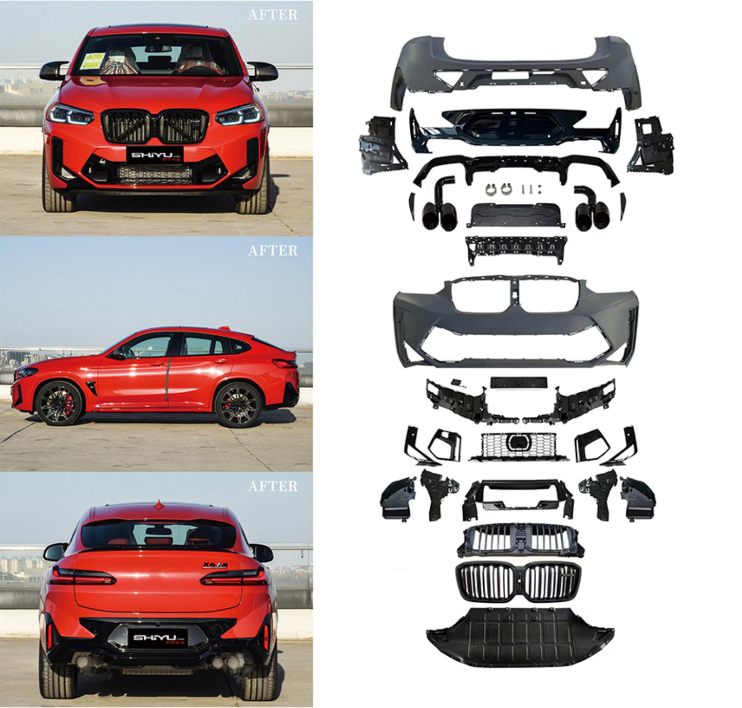 Body kit 2022+ X4M F98 for BMW X4 G02 2018- - image 1
