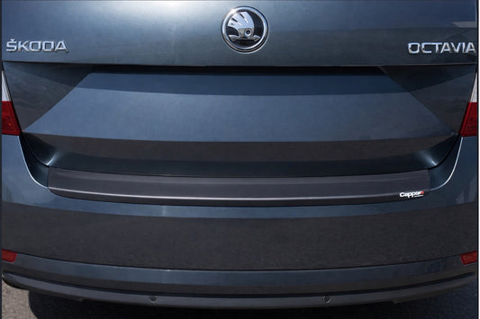 Rear Bumper Protector EuroCap (SD, ABS) for Skoda Octavia III A7 2013-2019 - image 1