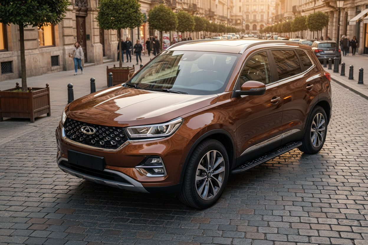 Side Steps Tayga Black (2 pcs, Aluminum) for Chery Tiggo 7 2020- - image 1