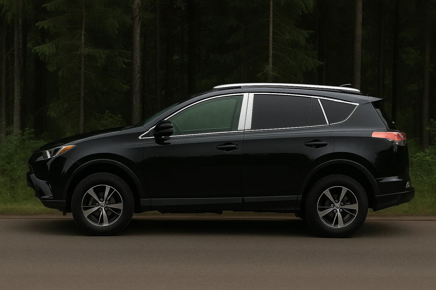 Full Window Trim Chrome Set for Toyota Rav 4 2013-2018 - image 1