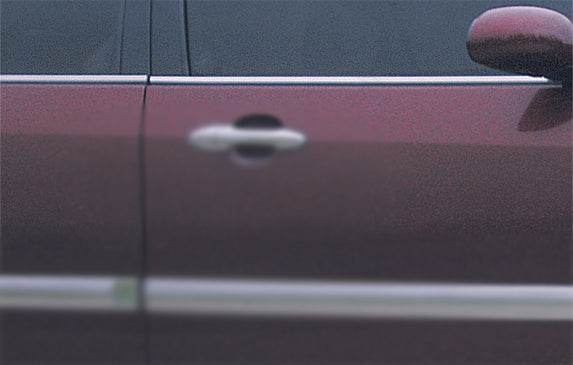 Outside border windows (4 pcs, stainless steel) for Ford Focus I 1998-2005 - Reelken Auto