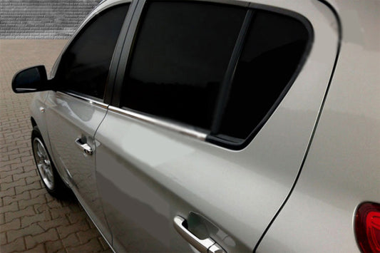 Lower window trims stainless steel (6 pcs) for Hyundai I-20 2008-2012 - image 1