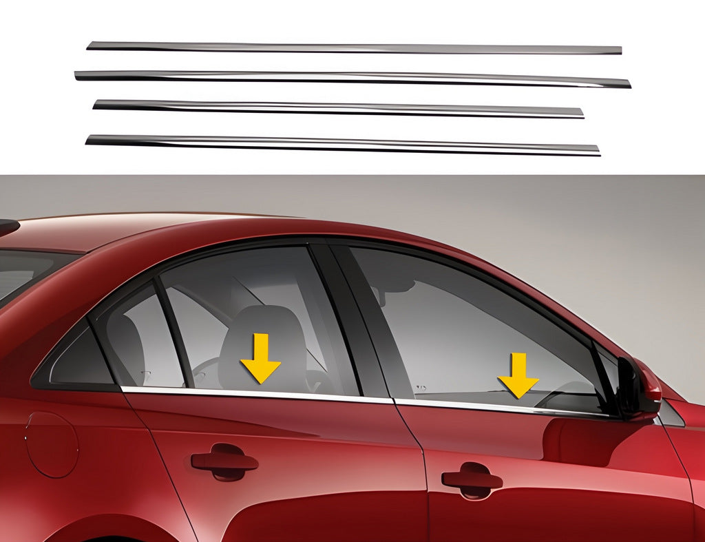 Universal Stainless Steel Lower Door Mouldings (4 pcs) - image 1