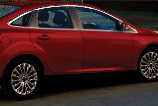 The top edging of the glass (8 pieces, stainless steel) for Ford Focus III 2011-2017 - image 1