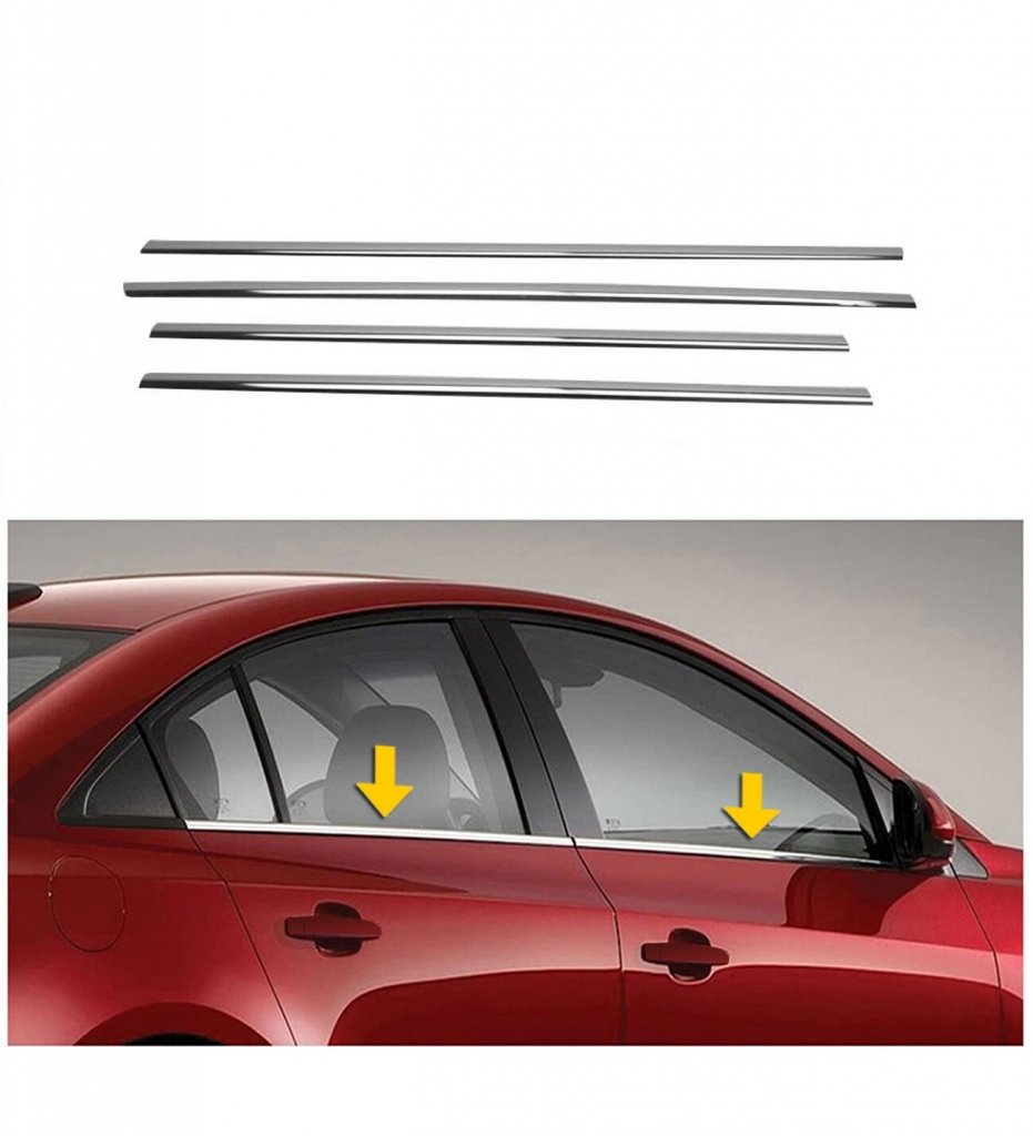 Exterior Window Trim Stainless Steel (Sedan, 4 pcs) for Renault Symbol 1999-2008 - image 2
