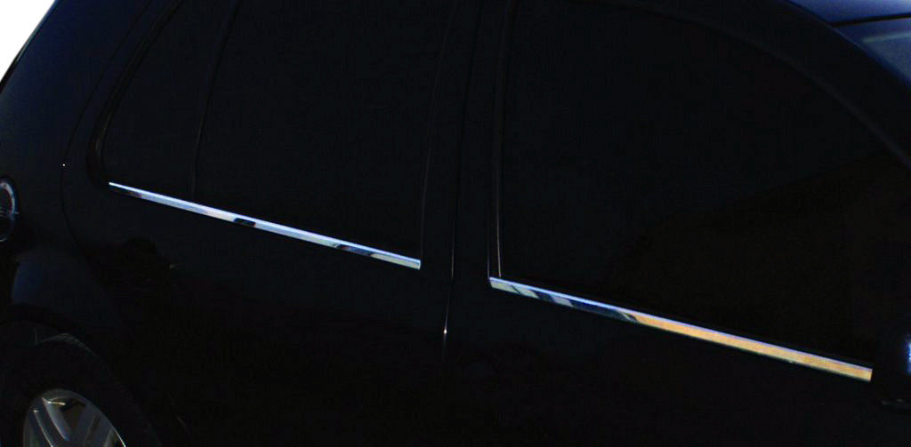 The outer edging of the glass (4 pieces, stainless steel) for Volkswagen Golf 4 - image 3