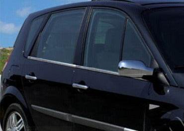 The edging of the glass (4 pieces, stainless.) for Renault Scenic/Grand 2003-2009 - Reelken Auto