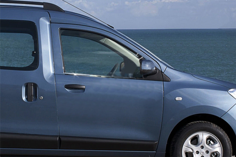 Outlining windows (2 pcs, stainless steel.) for Renault Dokker 2013-2022 - image 2