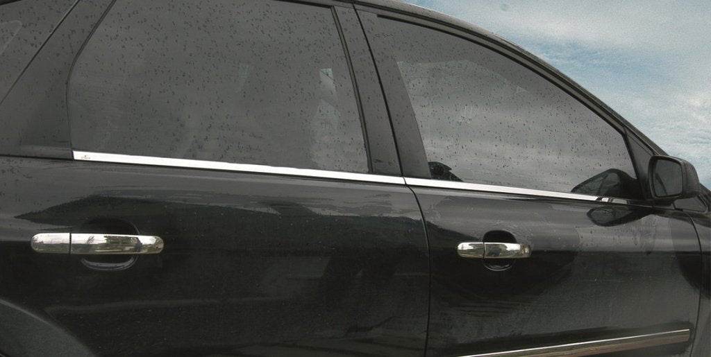 The outer edging of the glass (4 pieces, stainless.) for Ford C-Max 2004-2010 - Reelken Auto