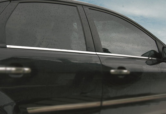 The outer edging of the glass (4 pieces, stainless.) for Ford Focus II 2008-2011 - image 2